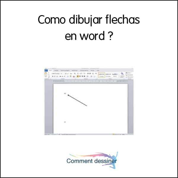 Como dibujar flechas en word